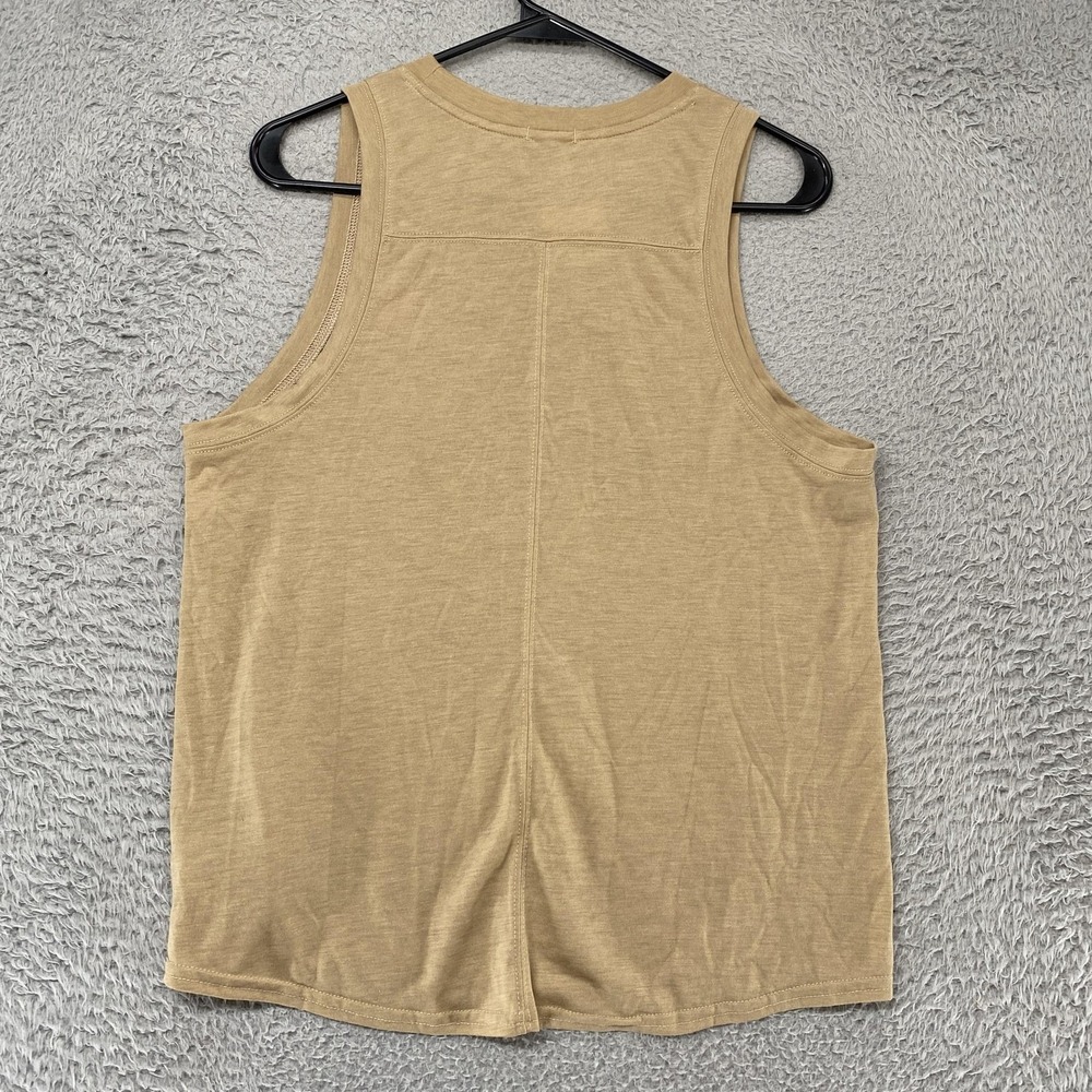 Brooks Hot Dog Tank Top Womens Medium Beige Running Buddy Funny Workout - Picture 11 of 15
